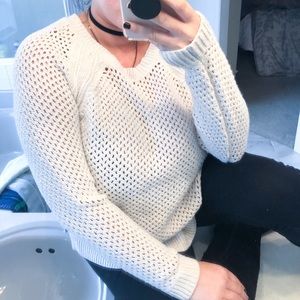 Old Navy | Gray Open Knit Sweater